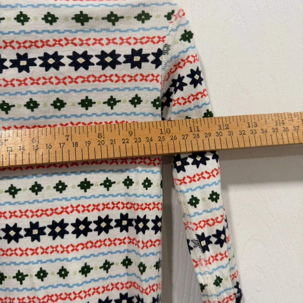 Hanna Andersson Organic Cotton‎ Fair Isle Pajamas Kids Size 3 90cm Snug Fit
